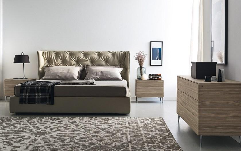 Calligaris Двуспальная кровать в коже  Cs/6049-xg  - Вид №1