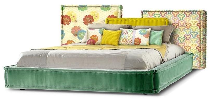 Roche Bobois Кровать с обивкой из ткани Mah jong sun-id-1395477 - Вид №1