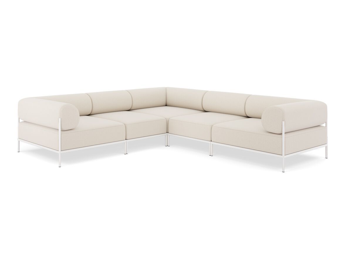 Угловой диван из ткани на 5 мест Noah Living ARCH-00090161