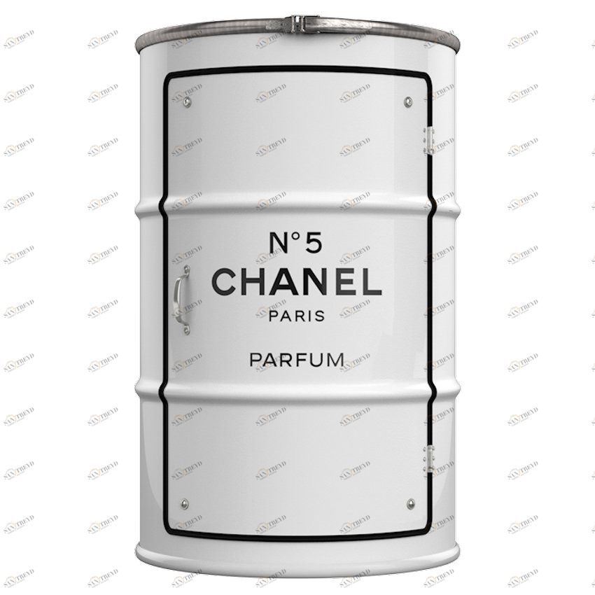 Декоративная бочка-шкаф Chanel №5 white L STARBARREL  045301 Белый 