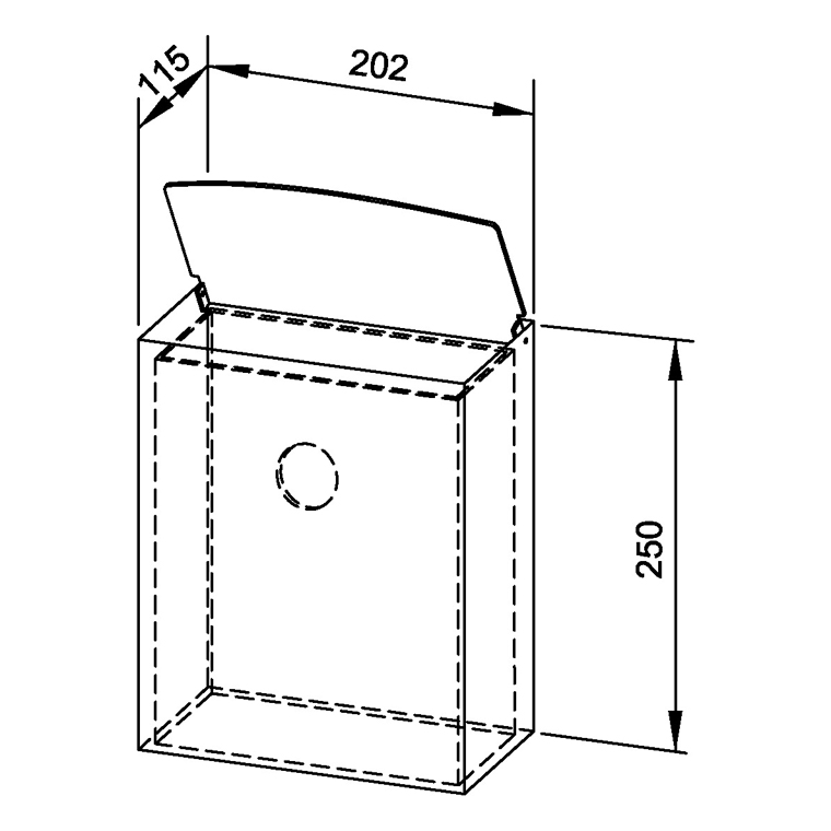 727050 Урна для гигиенических отходов WP179 WAGNER_EWAR A-LINE Wagner Ewar  - Вид №1