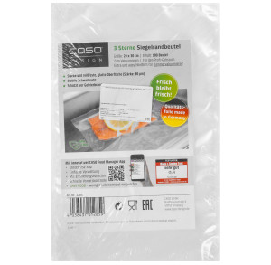 9297236 Пакеты для вакуумного упаковщика CASO 3 Sterne 20*30