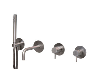 Смеситель для ванны из нержавеющей стали с ручным душем