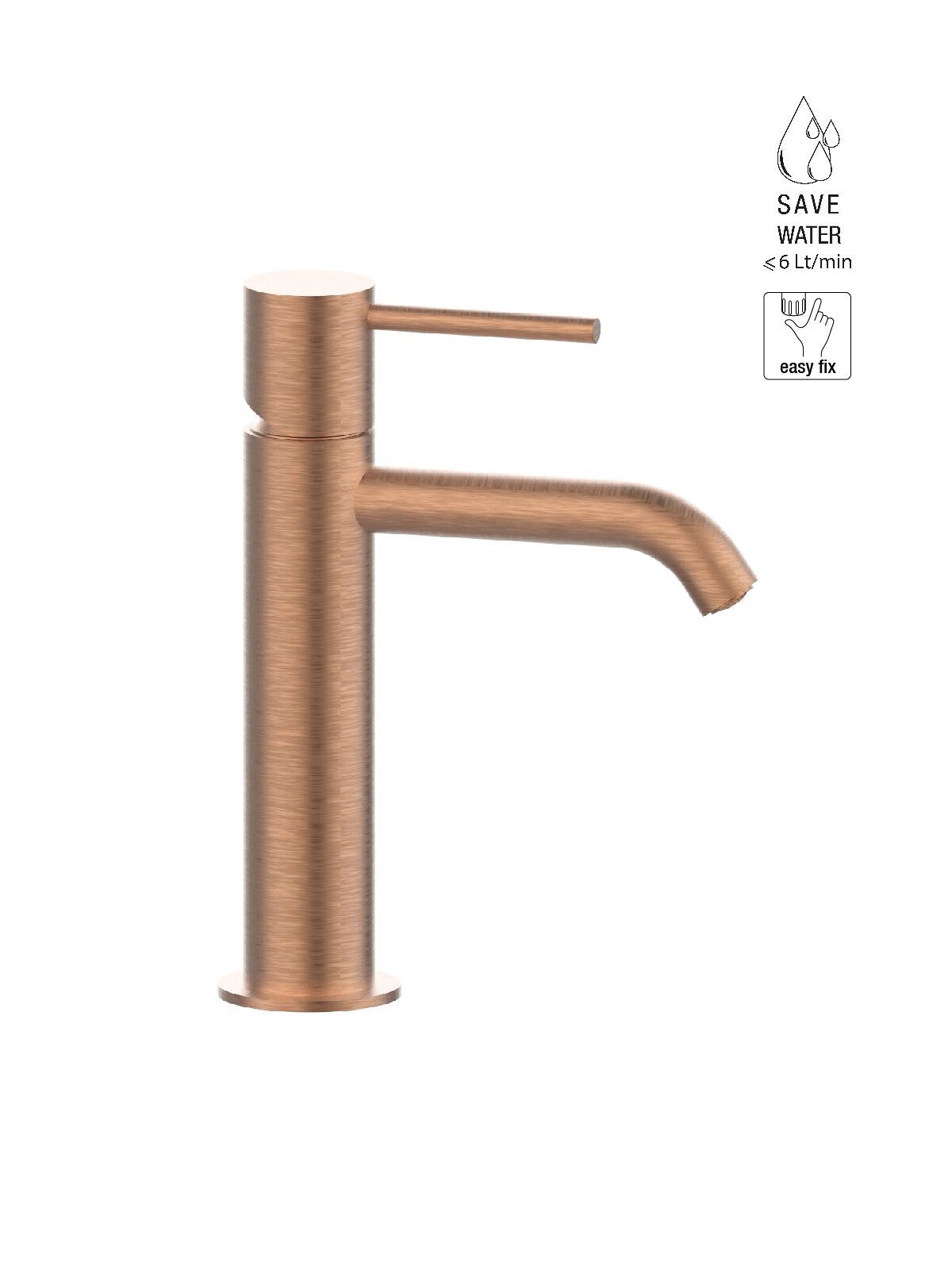 Однорычажный смеситель для раковины с ограничителем расхода Rubinetterie Frattini Pepe XL ARCH-00028905 - Вид №4