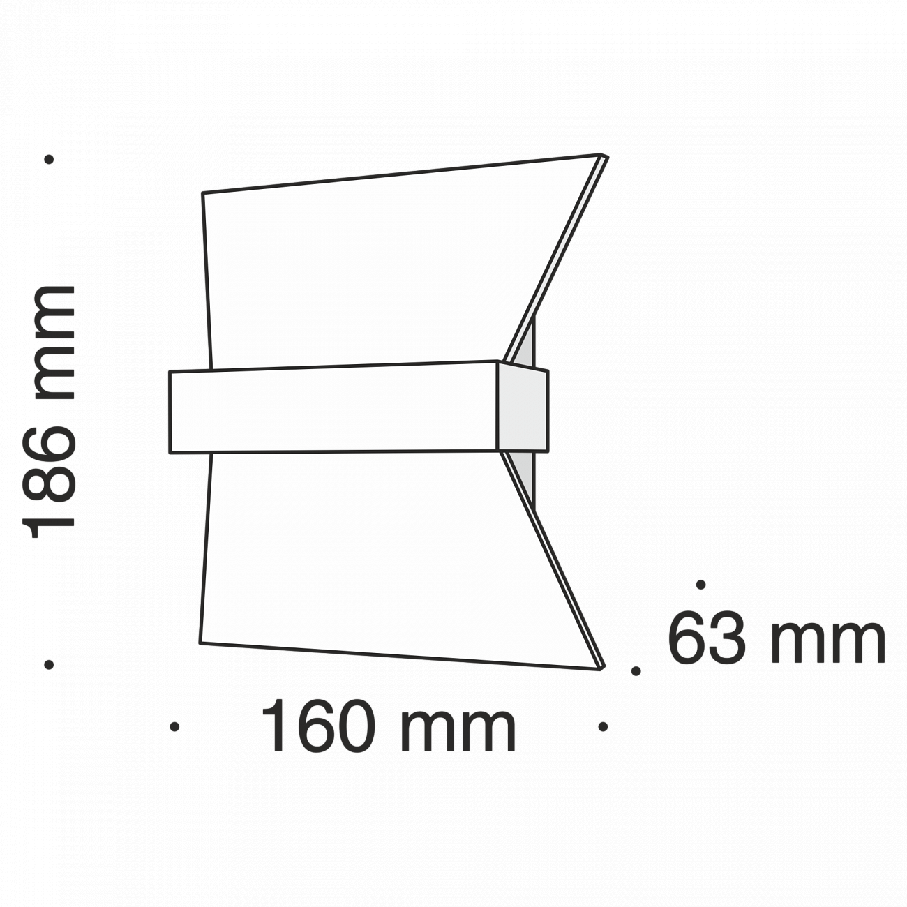 Бра настенное черное 16 см Trame C805WL-L7B TECHNICAL CEILING & WALL 00-3957404 Черный  - Вид №2