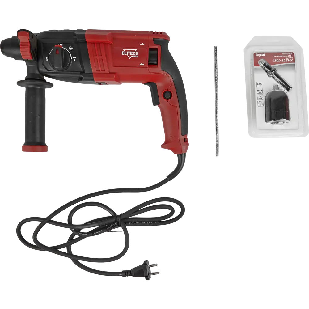Перфоратор сетевой SDS-plus Elitech П0724РЭМ, 750 Вт, 2.3 Дж 85560634 STLM-2190093  - Вид №4