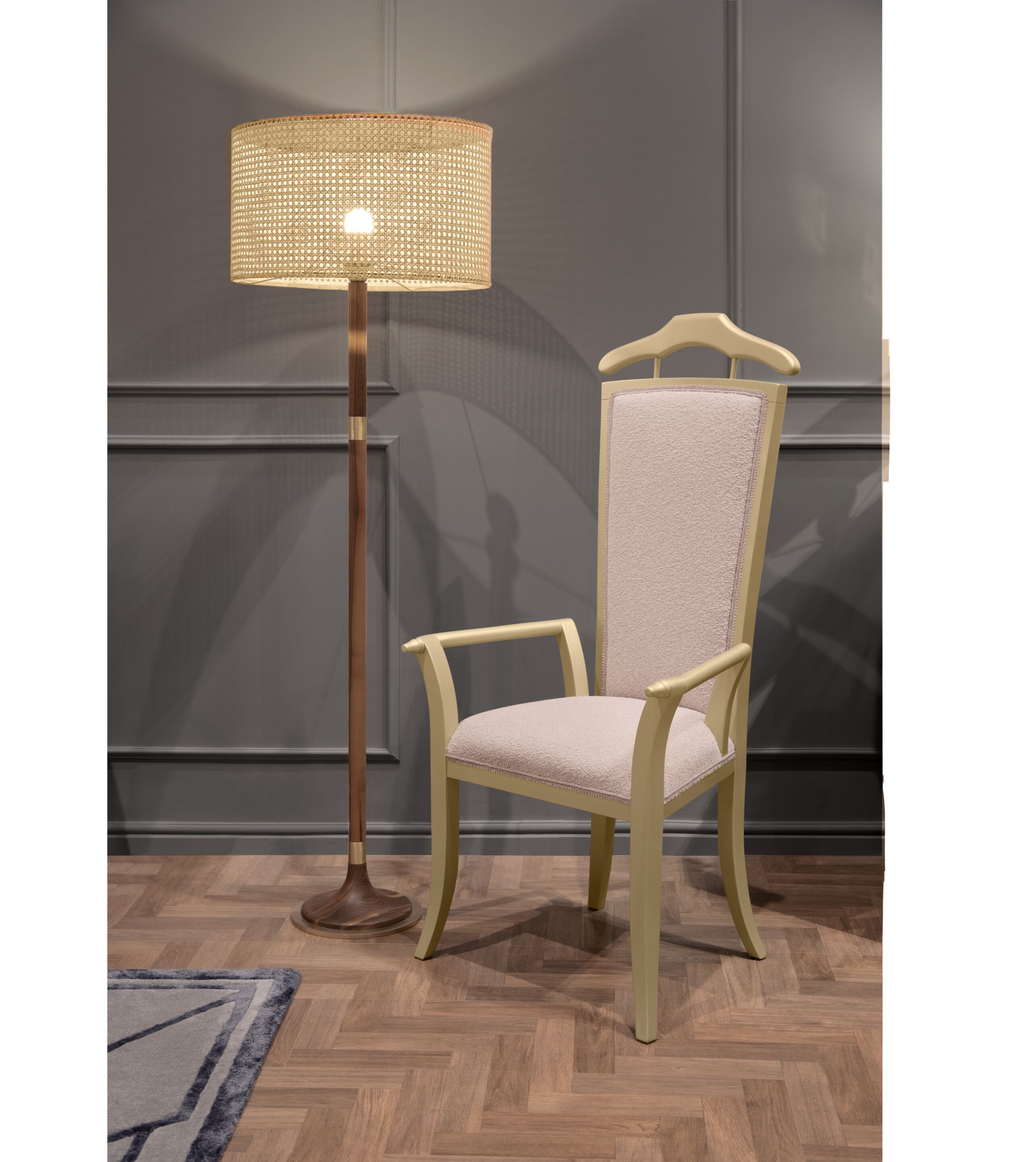 Венская соломенная напольная лампа Formitalia Partagas ARCH-00047286 - Вид №1