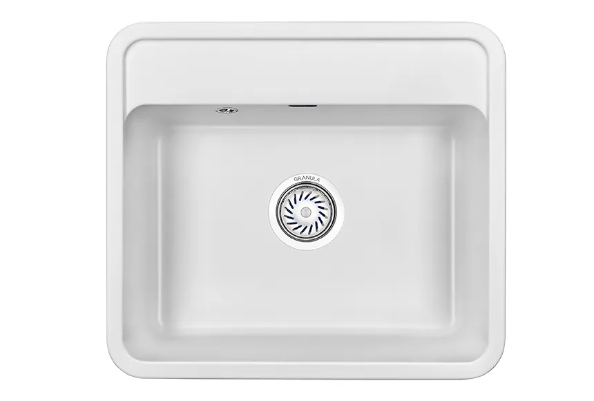 5601, БЕЛЫЙ, кухонная мойка, СтандАРТ кварц GRANULA Standart 5601-ST54 - Вид №1