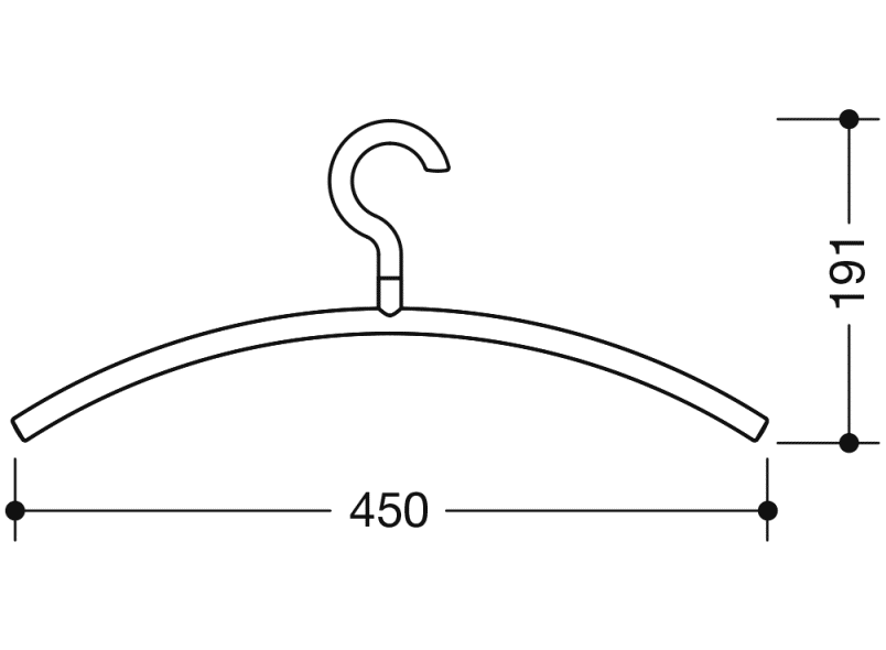 570.3 вешалка HEWI USA Produkte  - Вид №17