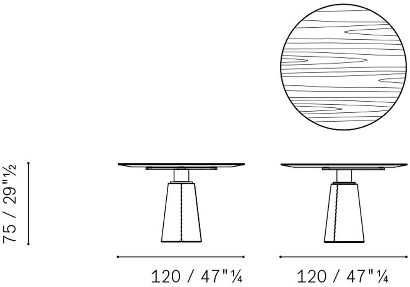 Poltrona Frau Круглый стол La collezione - tavoli e sedie sun-id-1366204 - Вид №2