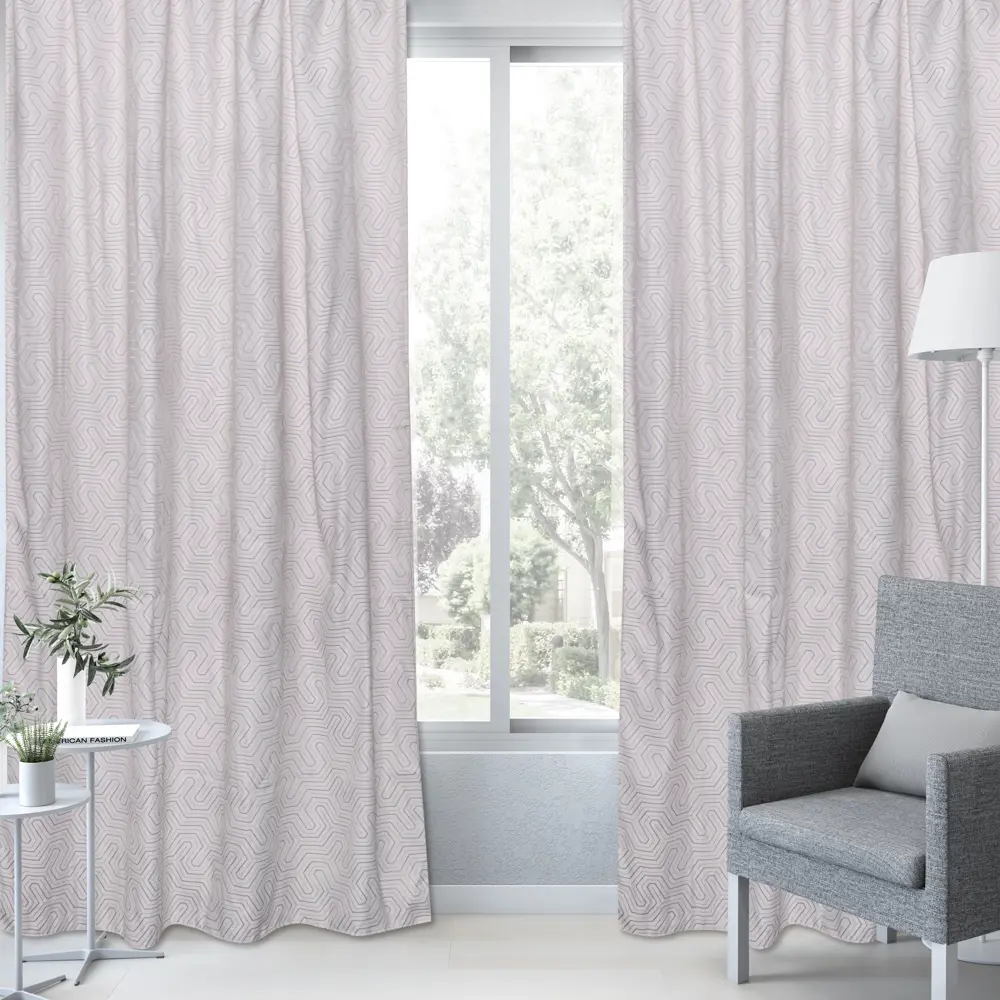 Штора на ленте Inspire Sefapano 160x280 см цвет серо-золотой 83562130 STLM-2127859  - Вид №4