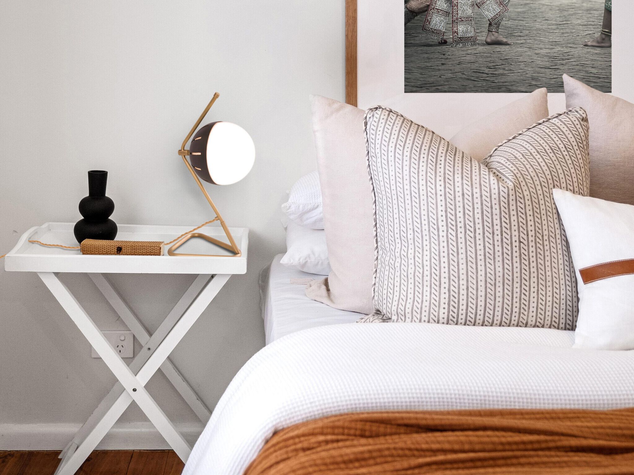 Светодиодный торшер из металла и стекла Lampex Italiana Selene ARCH-00017362 - Вид №1