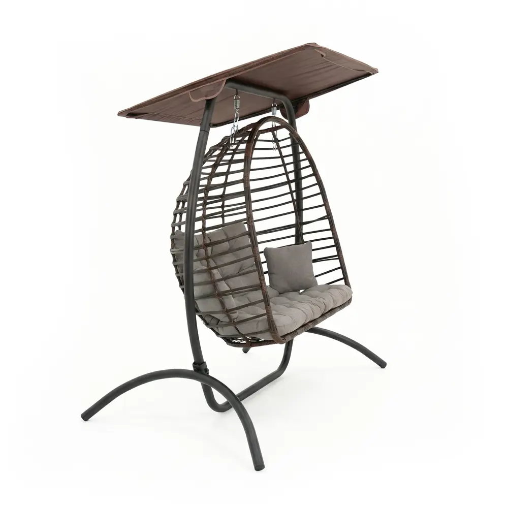 Кресло подвесное Greengard Суматра 2-х местные бежевый/коричневый STLM-2172204 - Вид №3