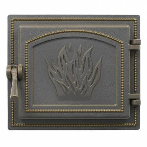 Дверка каминная Везувий 261 (бронза)