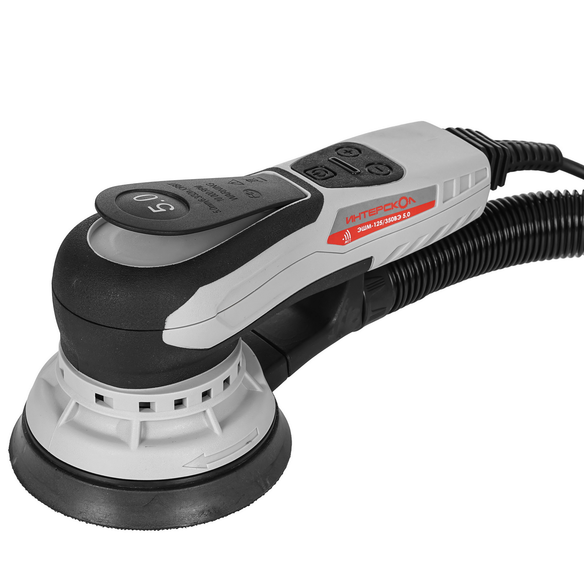 Эксцентриковая шлифмашинка ИНТЕРСКОЛ ЭШМ-125/350ВЭ 5611643 STDN-0136493