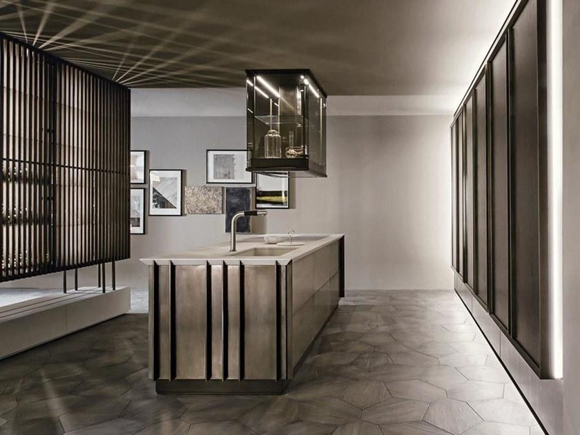 Shake Деревянная кухня с островом sun-id-1392099 - Вид №1