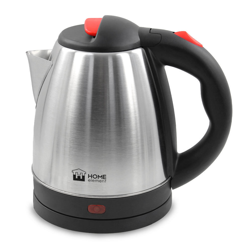 9091557 Электрочайник HOME ELEMENT HE-KT166 красный рубин серебристый STDN-0077912 - Вид №1