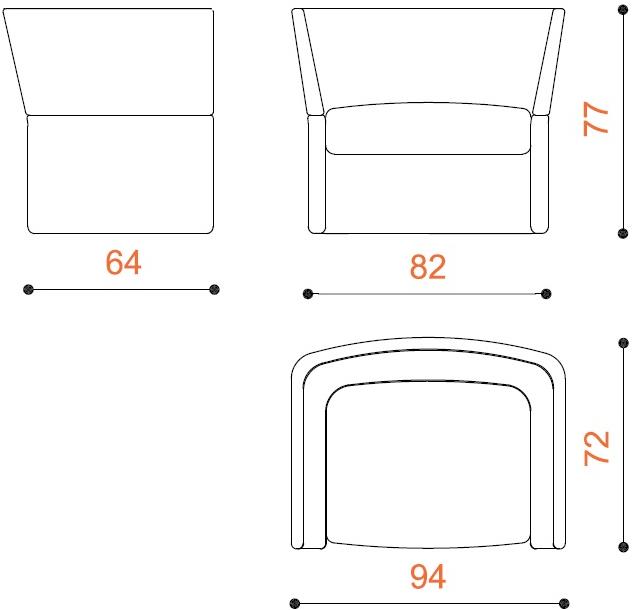 True Design Мягкое кресло с подлокотниками Oracle sun-id-1405719 - Вид №11