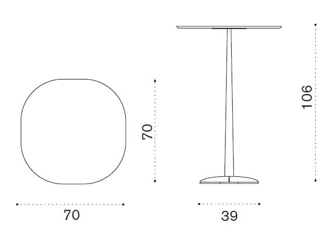 Высокий стол из керамического камня Ethimo Enjoy ARCH-00146741 - Вид №6