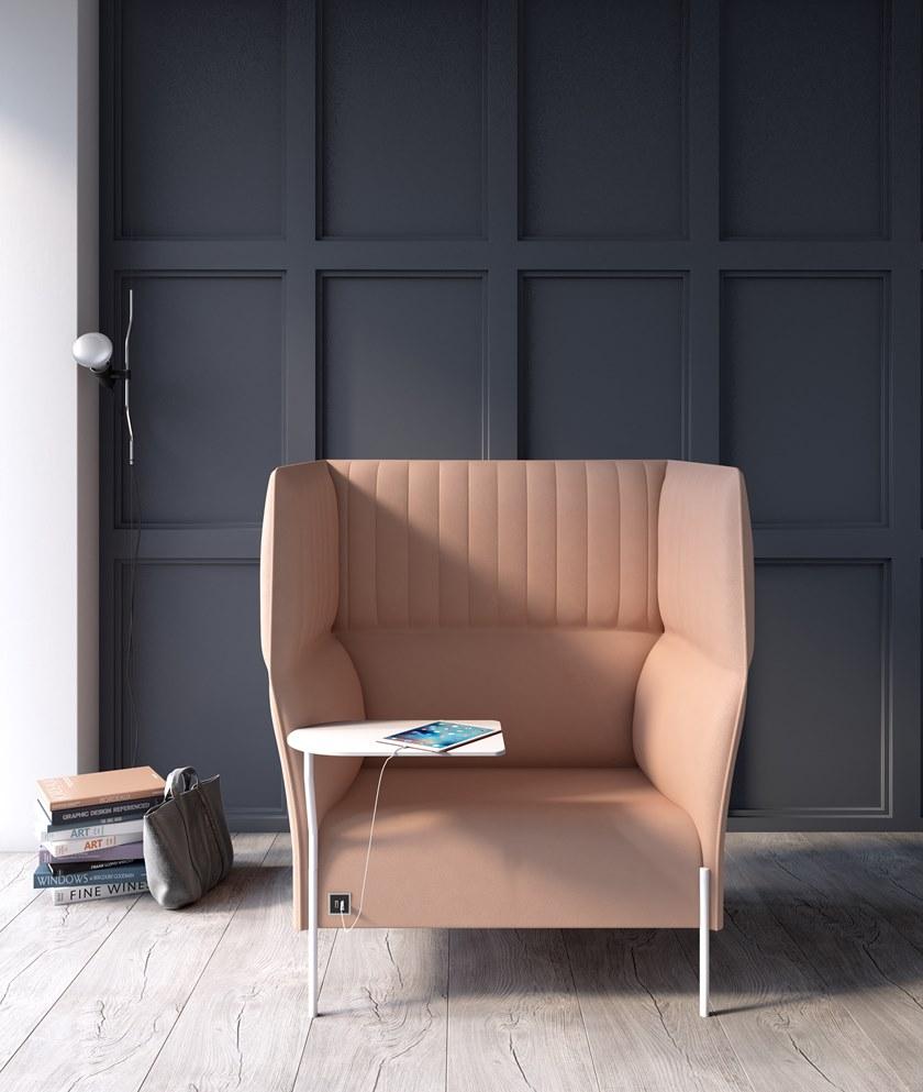 ESTEL GROUP Мягкое кресло из ткани с высокой спинкой Dolly sun-id-1471007 - Вид №3