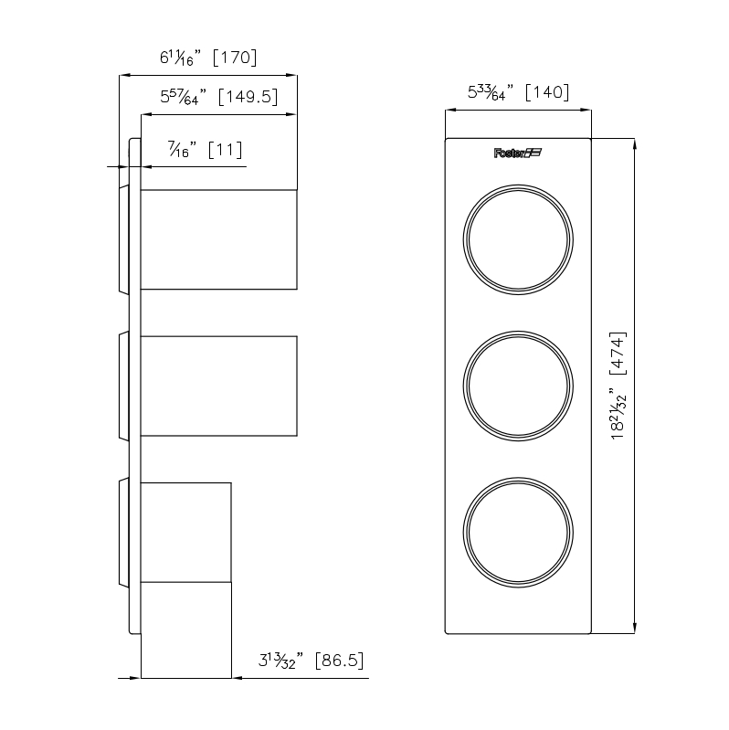 Foster Набор из 3 держателей для бутылок 8100 626 8100626 - Вид №1