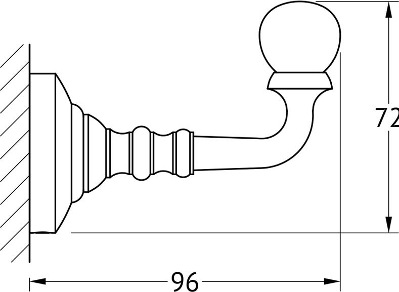 STI 301 Крючок 3SC STILMAR MATTE GOLD Treesseci 3SC - Вид №1