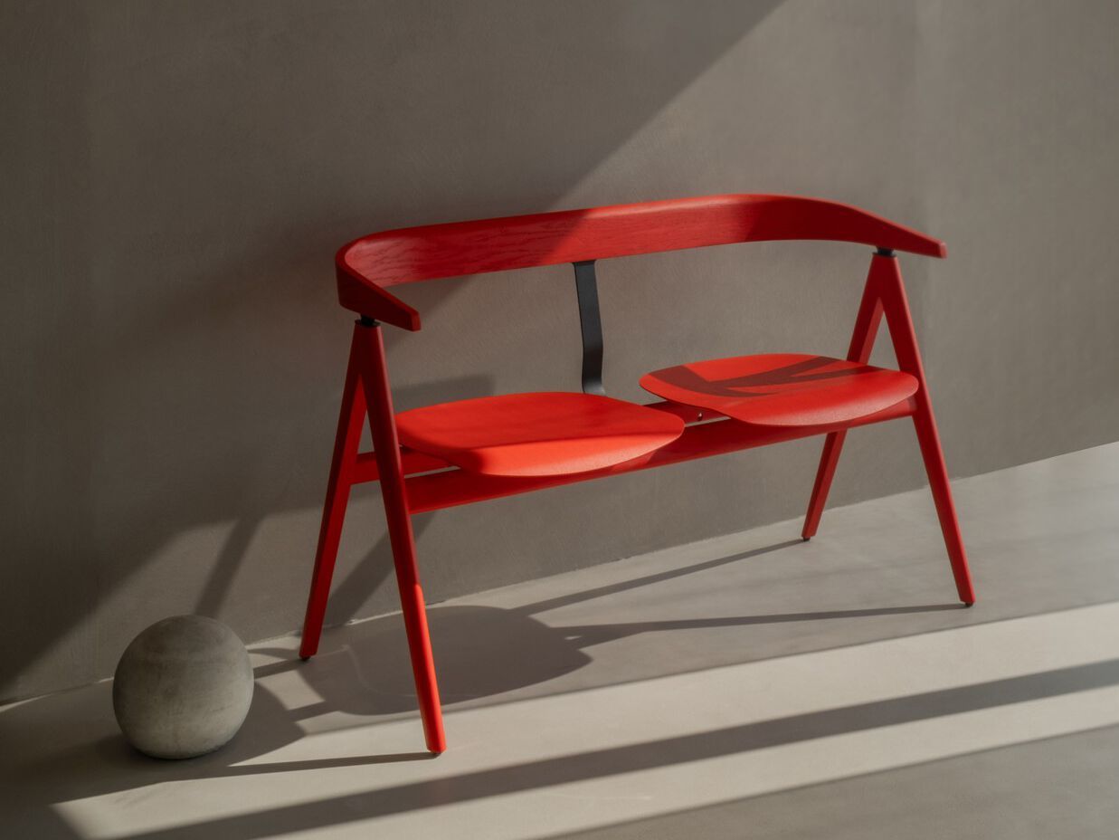 Скамейка из лакированного дуба со спинкой Gazzda Ava ARCH-00028616 - Вид №8