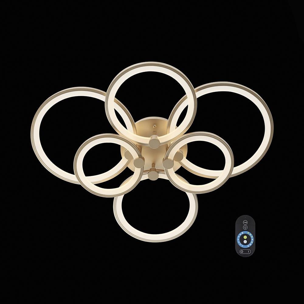 Потолочная светодиодная люстра ST Luce Twiddle Dimmer SL867.202.06 ST LUCE ДИЗАЙНЕРСКИЕ, TWIDDLE DIMMER GOLD 137049 Золотой  - Вид №2