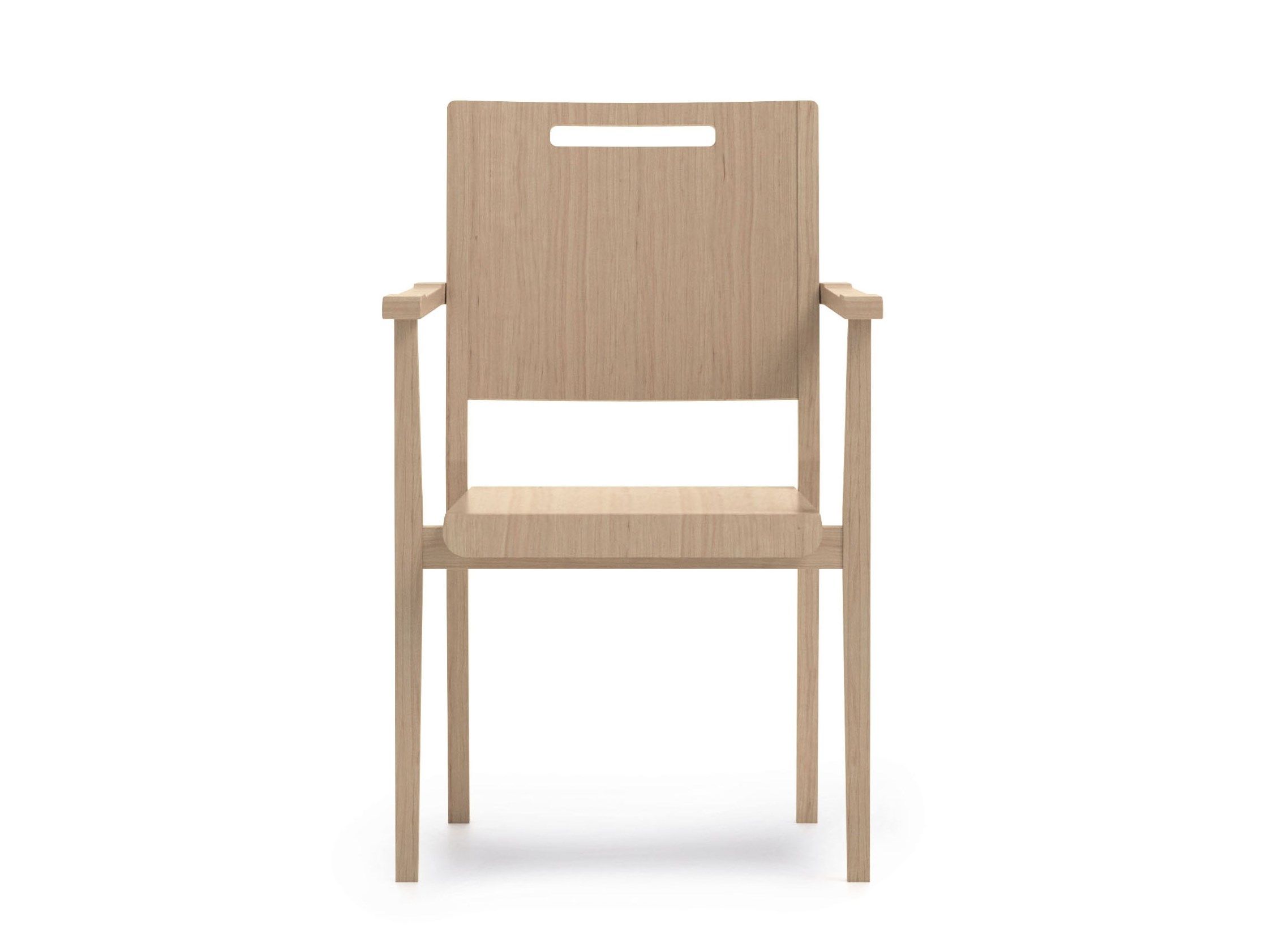 Штабелируемый стул из бука с подлокотниками PIAVAL SWING-Health &amp ARCH-00124989