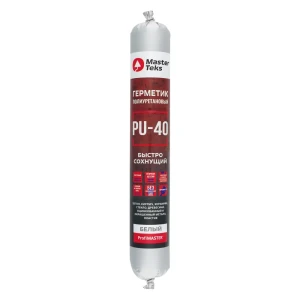 Полиуретановый герметик Masterteks PU-40 белый 600 мл 89427058