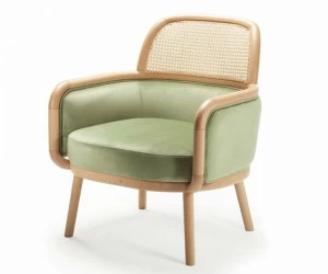 Mambo Unlimited Ideas Кресло из ткани с подлокотниками Luc