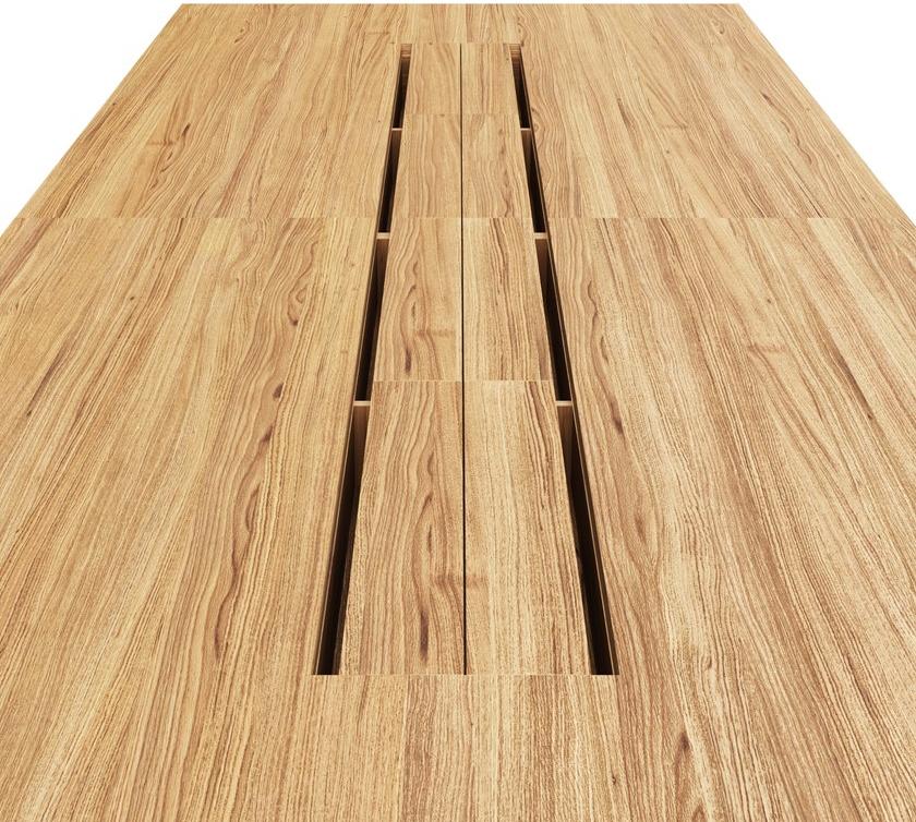 ODESD2 Стол для переговоров из стали и дерева с системой управления кабелями sun-id-1413519 - Вид №8