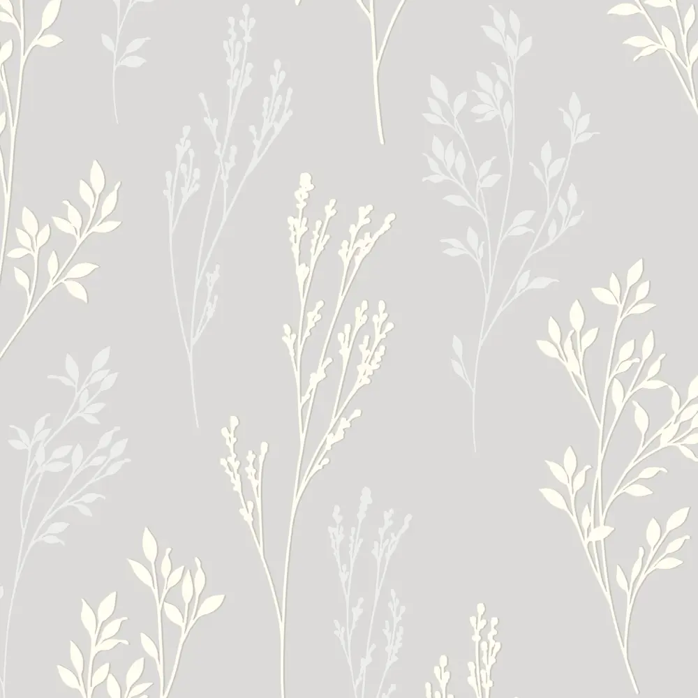 Обои флизелиновые New Age Lakritsa серые с растительным рисунком 1.06 м 89419817 STLM-1578511 - Вид №1
