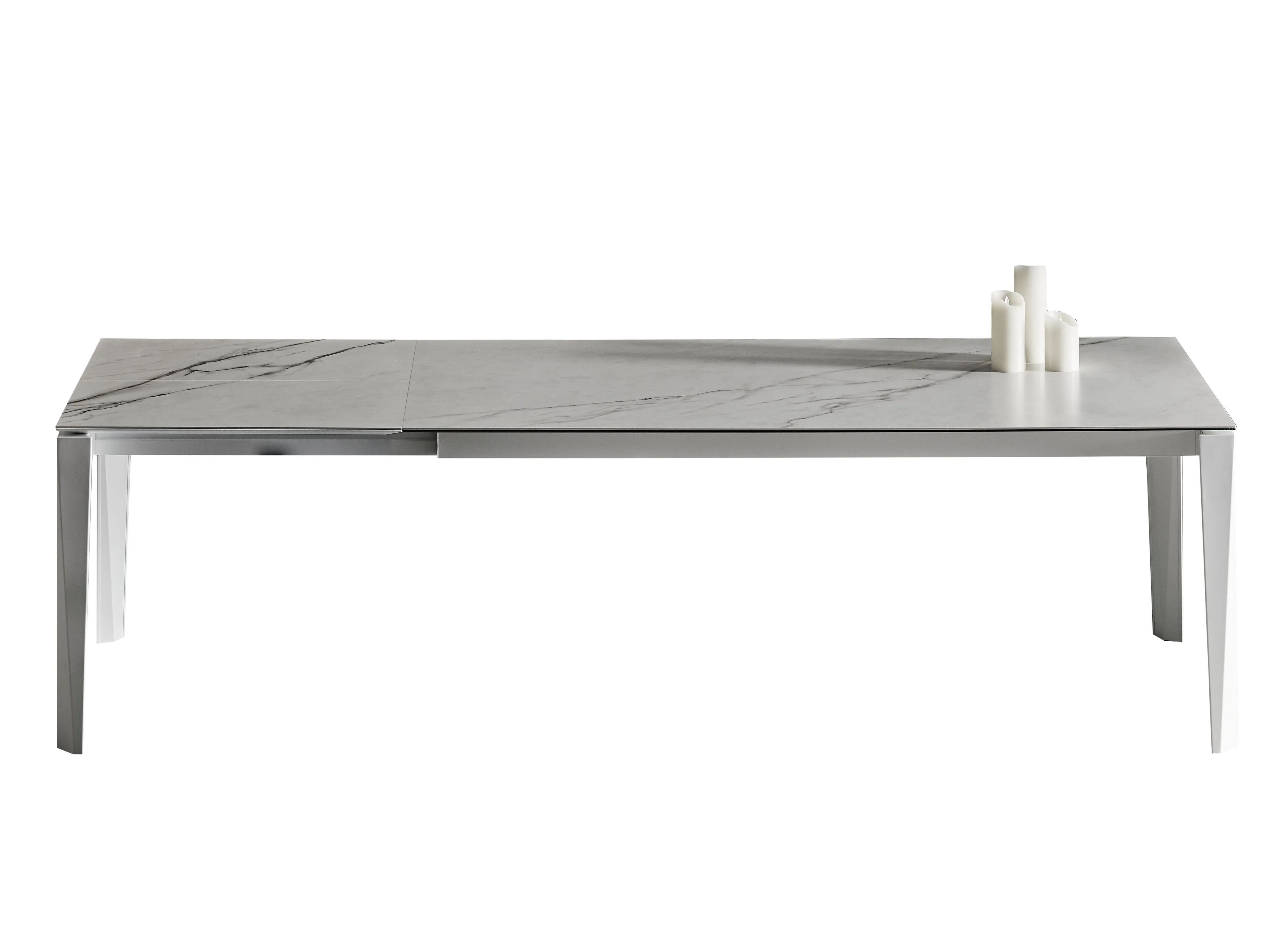 Обеденный стол из нержавеющей стали и SuperMarmo Bontempi Casa CHEF ARCH-00142343