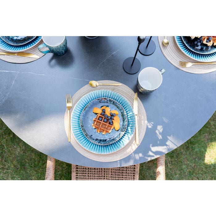 Круглый алюминиевый садовый стол с керамической столешницей KARE Design GRANDE POSSIBILITA ARCH-00092074 - Вид №2