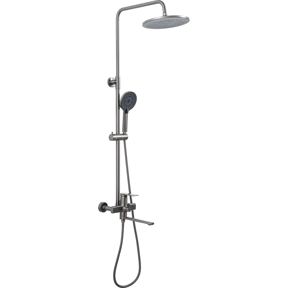 Душевая система Frap Arne со смесителем 3 режима цвет графит STLM-2006197 - Вид №1