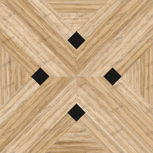 Напольное покрытие из дерева (инкрустация мраморная "nero belgio" из светлого дуба) ddzi99 rc mn Devon Devon INTARSIA Devon&Devon DDZI99RCMN