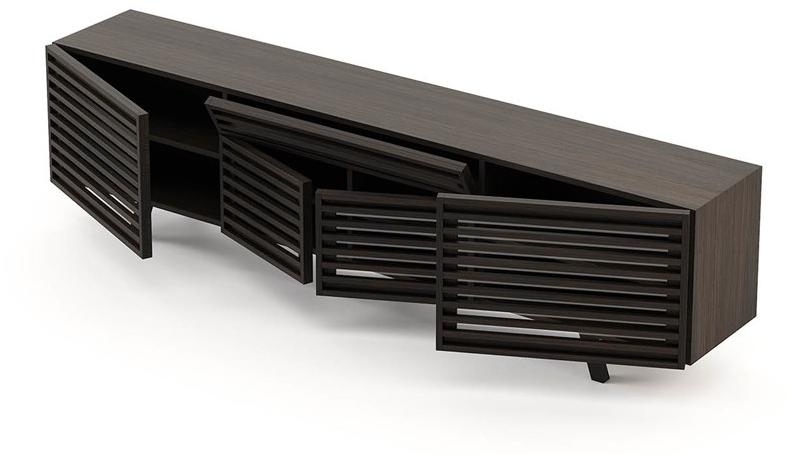 Laskasas Тумба под ТВ из фанерованной древесины с распашными дверцами sun-id-1476572 - Вид №1