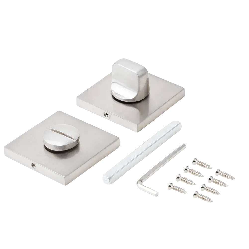 Завертка дверная квадратная Armex WC-3003-P алюминий цвет никель STLM-2206977 - Вид №1