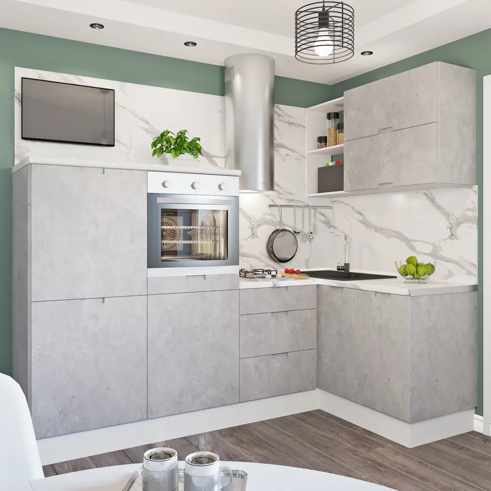 Дверь для шкафа Delinia «Берлин» 30x92 см, МДФ, цвет серый STLM-2197654 - Вид №15