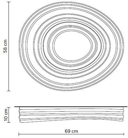 Karman Светодиодный потолочный светильник из гипса Roma sun-id-1444073 - Вид №9