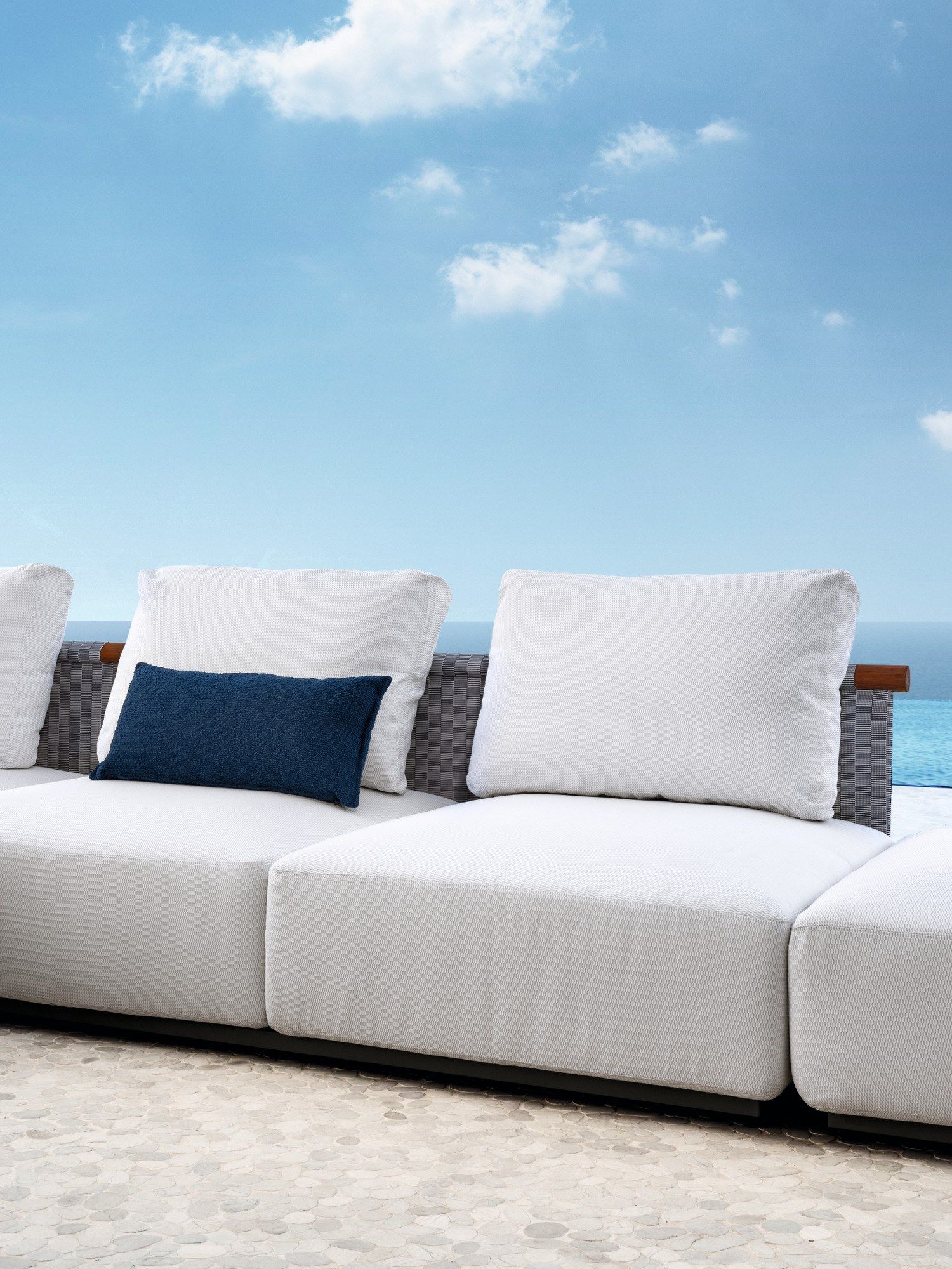 Тканевый модульный садовый диван Gervasoni Gervasoni Outdoor ARCH-00115583 - Вид №1