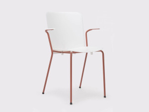 Штабелируемый стул из полипропилена с подлокотниками