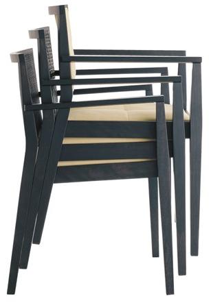 Andreu World Стул из бука с подлокотниками Manila So2033 - Вид №6