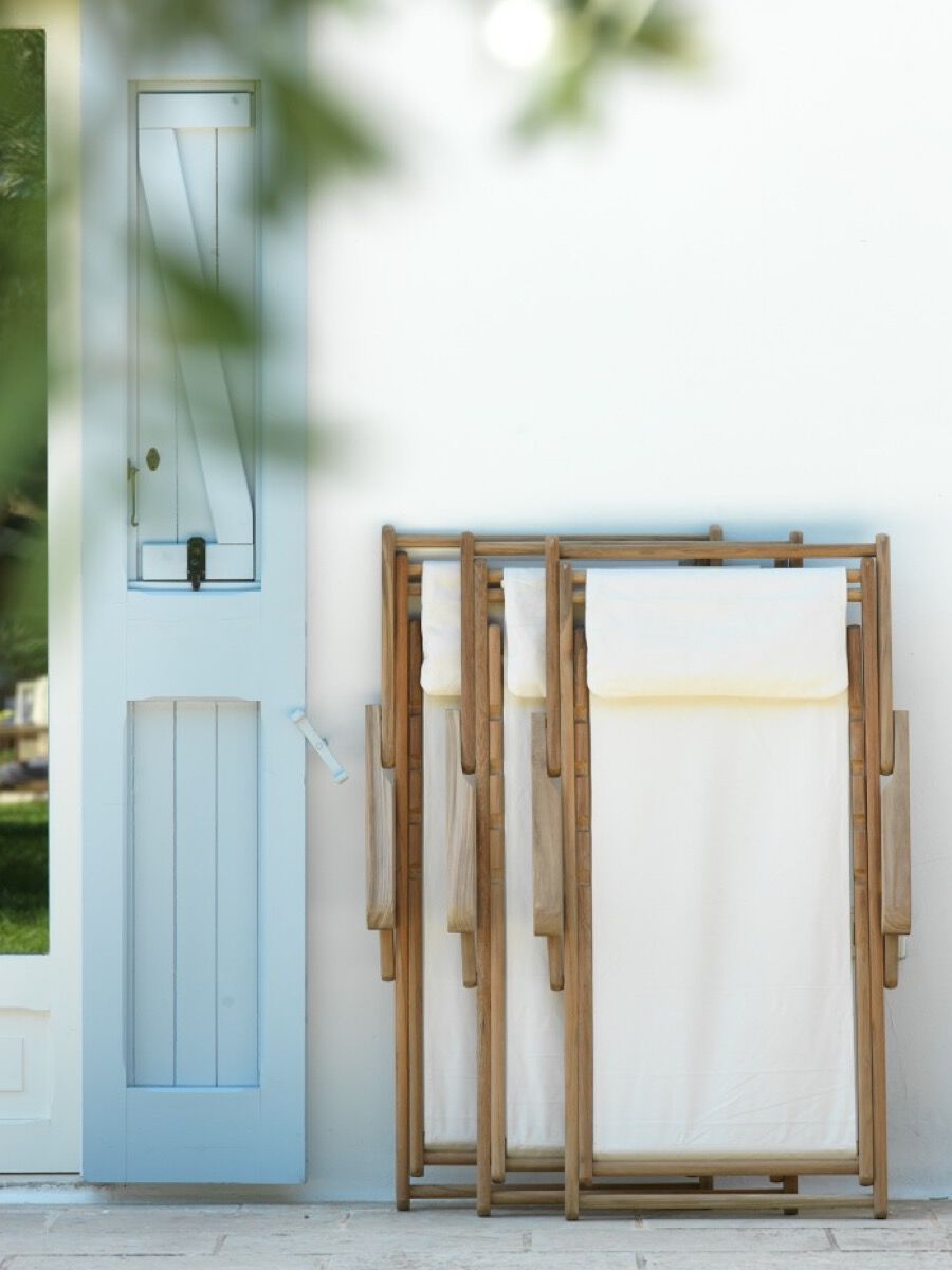 Складной стул из тикового дерева с подлокотниками Unopiù CLIO ARCH-00120686 - Вид №1