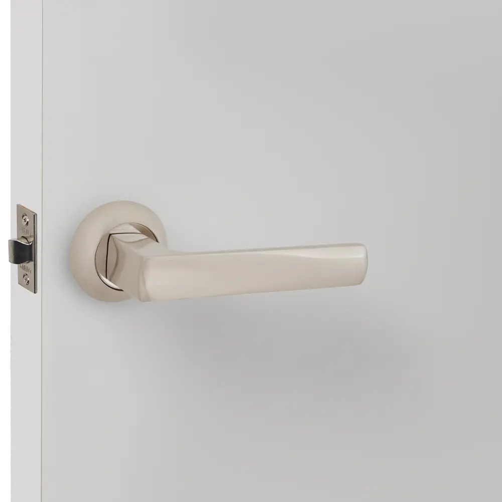 Дверные ручки Punto Ergo без запирания цвет матовый никель/хром STLM-2056309 - Вид №4