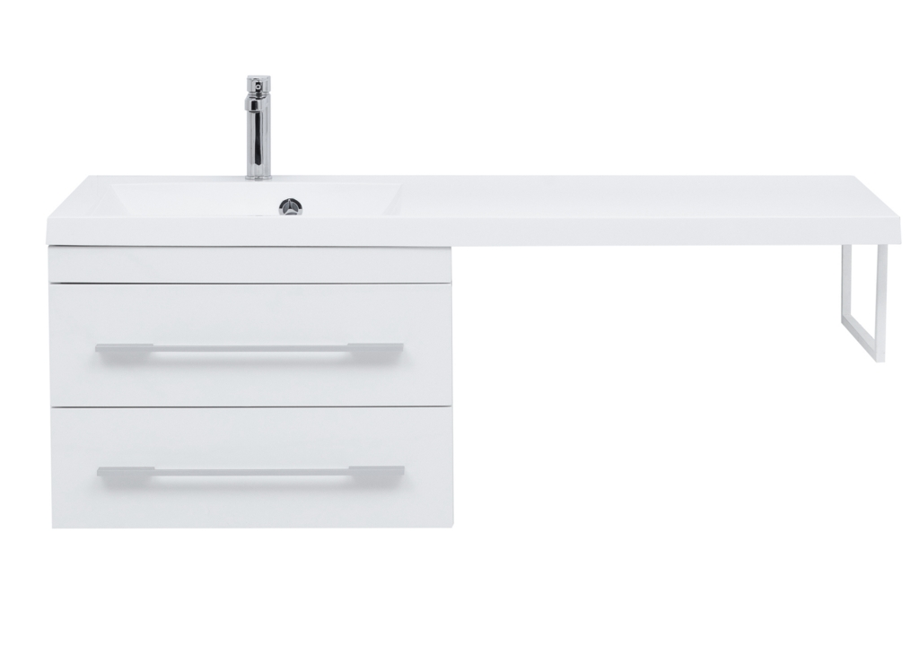 Тумба с раковиной Aquanet Нота 120 L белый 0017148300239565 - Вид №6