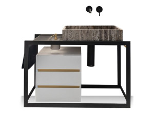 Стальная одиночная напольная раковина