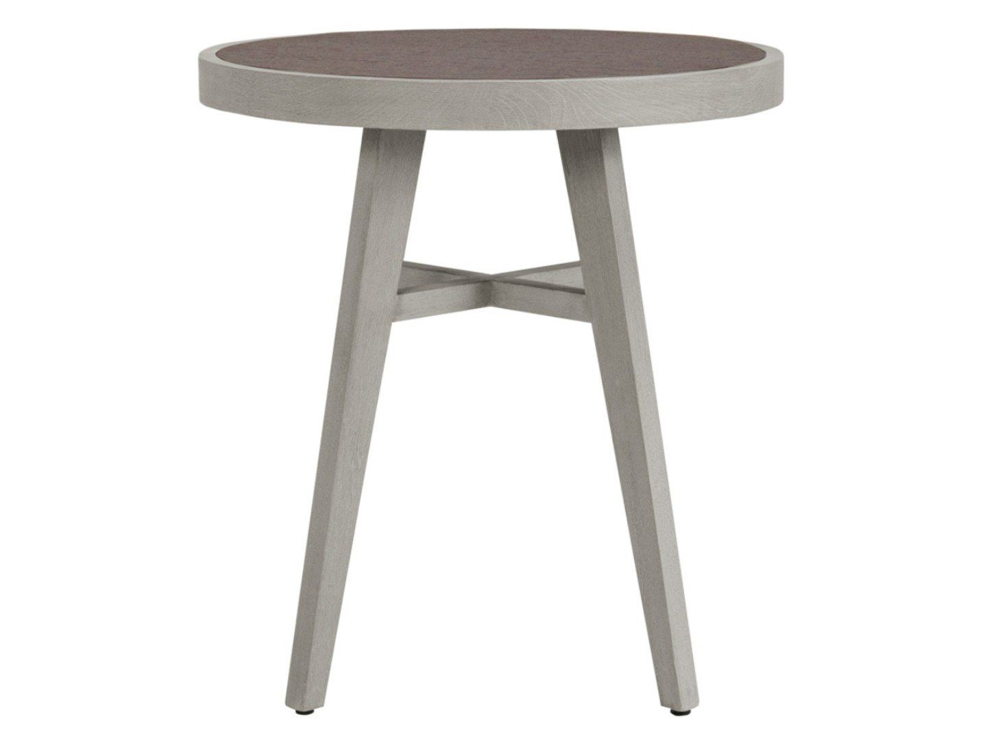 Круглый стол из тикового дерева с керамической вставкой JANUS et Cie Альпинарий ARCH-00019870 - Вид №1