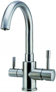 Смеситель ZorG Inox Fontas SZR-1339 для кухонной мойки, сталь